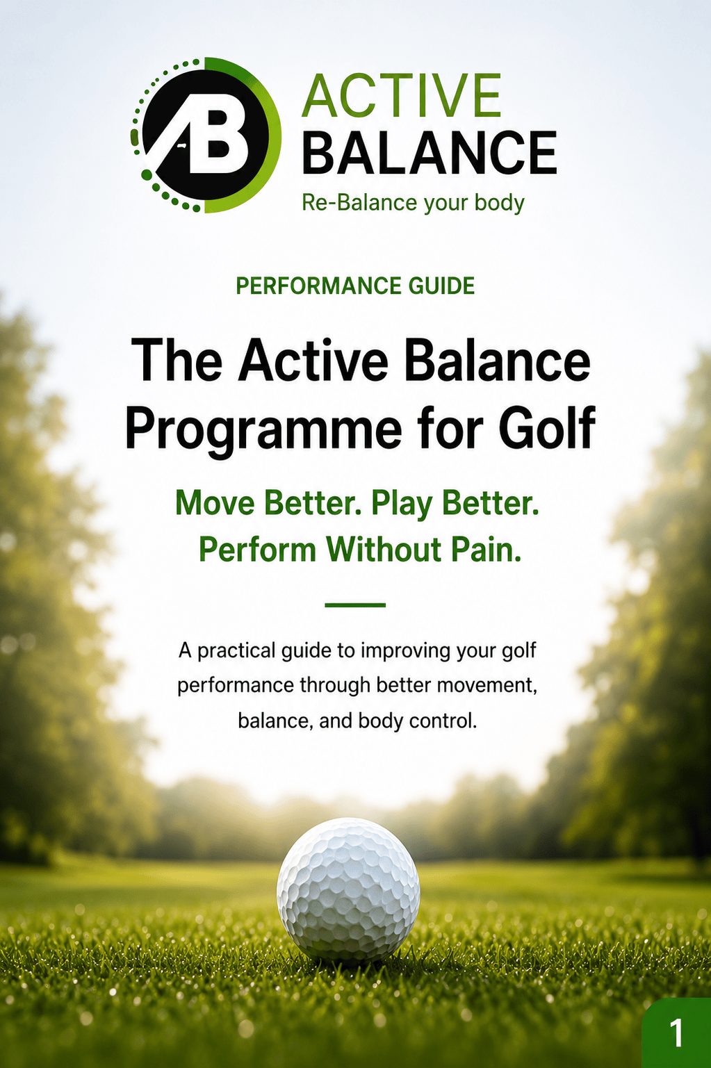 Balance Improves Golf Swing: Active Balance For Consistency!